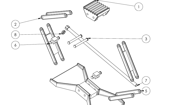 Jack exploded view and BOM preview